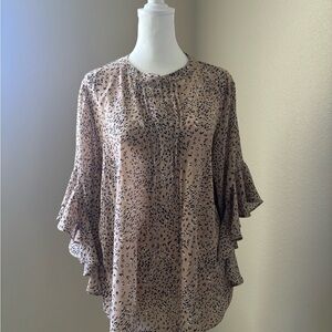 Vince Camuto Bold Impact Flutter Sleeve Tunic